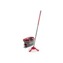 vileda - Turbo EasyWring & Clean Box - Wischmop-Set, One Size, Rot Bunt
