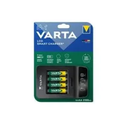 Varta LCD Smart Charger+ 4x 56706 Rundzellen-Ladegerät NiMH Micro (AAA), Mignon (AA)