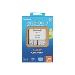 Panasonic Advanced BQ-CC17 + 4x eneloop AA Rundzellen-Ladegerät NiMH Micro (AAA), Mignon (AA)