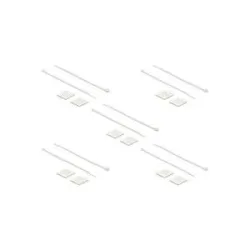 Delock Befestigungssockel 25 x 25mm mit Kabelbinder L 300 x B 4,8mm