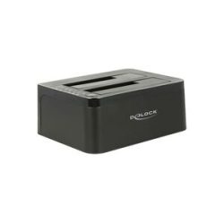 Delock 62661 SATA 6 Gb/s, DC-Buchse 3.5 mm Festplatten-Dockingstation