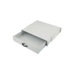Digitus DN-19 KEY-2U 19 Zoll Einschub 2 HE Ausziehbar, Geschlossen Grau