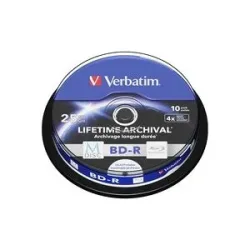 Verbatim 43825 M-DISC Blu-ray Rohling 25 GB 10 St. Spindel Bedruckbar
