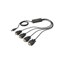 Digitus USB 2.0, Seriell Adapterkabel [1x USB 2.0 Stecker A - 4x D-SUB-Stecker 9pol.] DIGITUS - USB 2.0 zu 4xRS232 Kabel