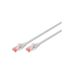 Digitus DK-1644-200 RJ45 Patchkabel CAT 6 S/FTP 20.00 m Grau Halogenfrei, verdrillte Paare, mit Rastnasenschutz,