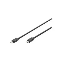 Digitus USB-Kabel USB 3.2 Gen1 USB-C® Stecker, USB-C® Stecker 1.00 m Schwarz doppelt geschirmt AK-300139-010-S
