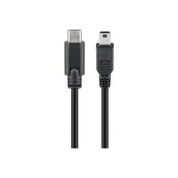 Goobay USB 2.0 Kabel, USB-C Stecker > Mini-USB Stecker, Adapter