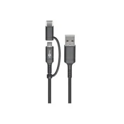 Goobay USB 2.0 Kabel, USB-A Stecker > USB-C + Micro-USB Stecker