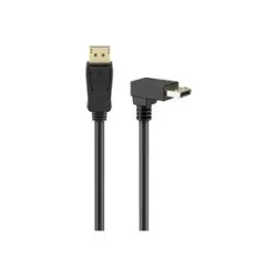 Goobay Kabel DisplayPort Stecker 90° > DisplayPort Stecker, 8K / 144Hz