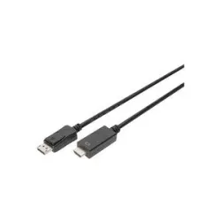 Digitus DisplayPort / HDMI Adapterkabel DisplayPort Stecker, HDMI-A Stecker 2.00 m Schwarz AK-340303-020-S dreifach