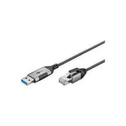 Goobay Ethernet-Adapterkabel USB-A 3.2 Gen1 > RJ-45, Slim