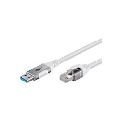 Goobay Ethernet-Kabel USB-A 3.2 Gen1 Stecker > RJ-45 Stecker, LAN-Adapter