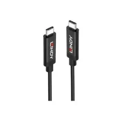 LINDY - USB Kabel 3 m USB 3.2 Gen 2 (3.1 Gen 2) USB C, Schwarz, One Size