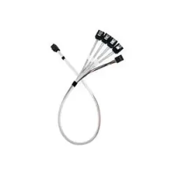 Silverstone Adapterkabel SST-CPS05-RE, mini-SAS SFF 8643 > 4x SATA