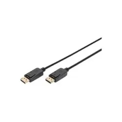 Digitus -  DisplayPort Anschlusskabel, SteckerStecker, 15 m lang, mit Arretierung, Full HD 1080p, Schwarz