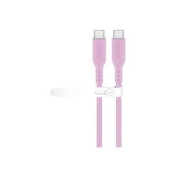 Goobay USB 2.0 Silikonkabel pink, USB-C Stecker > USB-C Stecker