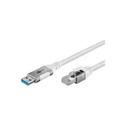 Goobay Ethernet-Kabel USB-A 3.2 Gen1 Stecker > RJ-45 Stecker, LAN-Adapter