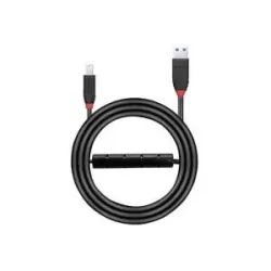 LINDY USB-Kabel USB 3.2 Gen1 USB-A Stecker, USB-B Stecker 10.00 m Schwarz Aktiv mit Signalverstärkung 43227