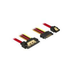Delock Adapterkabel SATA 7Pin + 15Pin > SATA 22Pin