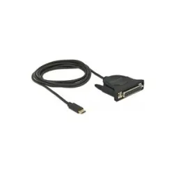 Delock USB 2.0 Adapterkabel, USB-C Stecker > Parallel DB25 Buchse