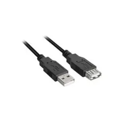 Sharkoon USB 2.0 Verlängerungskabel, USB-A Stecker > USB-A Buchse