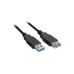 Sharkoon USB 3.2 Gen 1 Verlängerungskabel, USB-A Stecker > USB-A Buchse