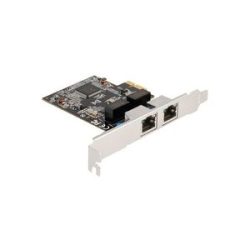 Delock PCIE x1 auf 2x RJ45 Gbit, LAN-Adapter
