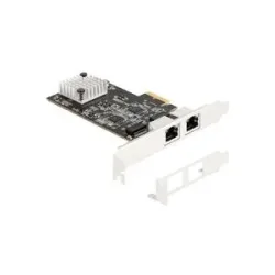 Delock PCI Express x2 Karte zu 2 x RJ45, LAN-Adapter