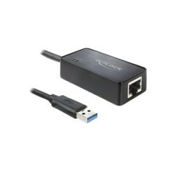 Delock USB 2.0 Adapter [1x USB-A Stecker - 1x Gigabit-LAN (1/2.5/5 Gbit/s)] 62121
