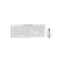 CHERRY Stream Funk, Kabellos Tastatur, Maus-Set Deutsch, QWERTZ Grau