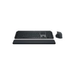 Logitech MX Keys S Combo Bluetooth® Tastatur, Maus-Set Beleuchtet, Ergonomisch, Multipair-Funktion, Handballenauflage