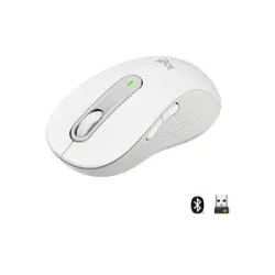 Logitech Signature M650 L Maus Funk, Bluetooth® Rechtshänder Größe: L Optisch Weiß 5 Tasten 4000 dpi