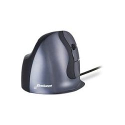 BakkerElkhuizen - Evoluent D Maus Büro rechts USB Typ-A Laser 3200 DPI, Schwarz