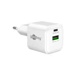 Goobay 20 W USB-C PD GaN Dual-Schnellladegerät Nano