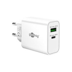 Goobay USB-C PD GaN Dual-Schnelladegerät 30 W, wh