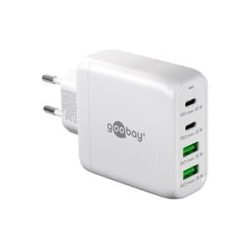 Goobay USB-C Multiport-Schnellladegerät, PD, GaN, 68 Watt