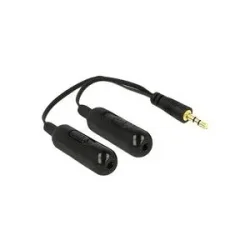 Delock Audiokabel 3,5mm (Stecker) > 2x 3,5mm (Buchse)