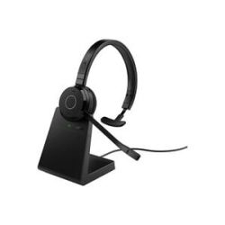 Jabra Evolve 65 TE Link390a UC Mono On Ear Headset Bluetooth® Schwarz Headset, Batterieladeanzeige, Mono Computer