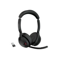 Jabra Evolve2 55 Link 380/390a UC Stereo On Ear Headset Bluetooth® Stereo Schwarz Mikrofon-Rauschunterdrückung, Noise