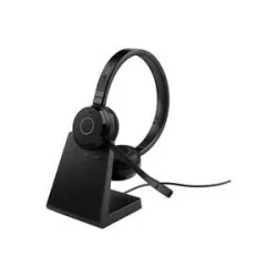 Jabra Evolve 65 TE Link390a UC Stereo On Ear Headset Bluetooth® Schwarz Headset, Batterieladeanzeige Computer
