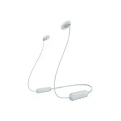 Sony WI-C100 In Ear Headset Bluetooth® Stereo Weiß Headset, Klang-Personalisierung, Lautstärkeregelung, Nackenband,