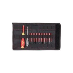 VDE Wechselklingen-Set 16teilig Wiha 2831 T7-04 Schlitz, Kreuzschlitz Phillips, Kreuzschlitz Pozidriv, Plus/Minus,