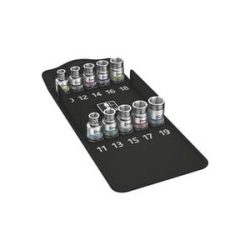 Wera 8790 HMC HF 05004203001 Innen-Sechskant Steckschlüsseleinsatz-Set 10teilig 1/2 (12.5 mm)