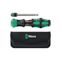 Wera Kraftform Kompakt 20 RA-R mit Tasche Universal Bit-Schraubendreher 1/4