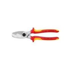 Knipex 95 16 200 VDE-Kabelschere Geeignet für (Abisoliertechnik) Alu- und Kupferkabel, ein- und mehrdrähtig 20 mm 70 mm²
