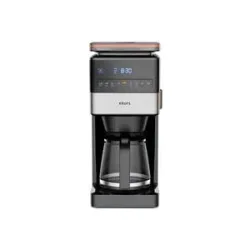 Krups KRUPS - KM 8428 Grind Aroma XL - Kaffee-Vollautomat Kaffeemaschine Schwarz, Silber Fassungsvermögen Tassen=18 mit