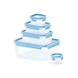 EMSA CLIP & CLOSE Frischhaltedosen-Set, 5-teilig