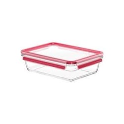 Emsa - Dose Glas Clip&amp Close rechteckig 2.0l N1041100, 2 L, Transparent