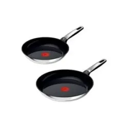Tefal Pfannen-Set Edelstahl Emotion, 2-teilig
