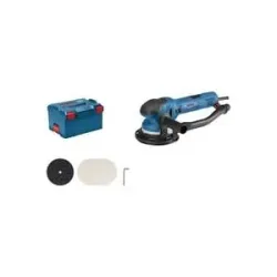 Bosch Professional Exzenterschleifer GET 75-150 230V, Zubehör, L-BOXX 0601257101 Exzenterschleifer mit Zubehör 750 W